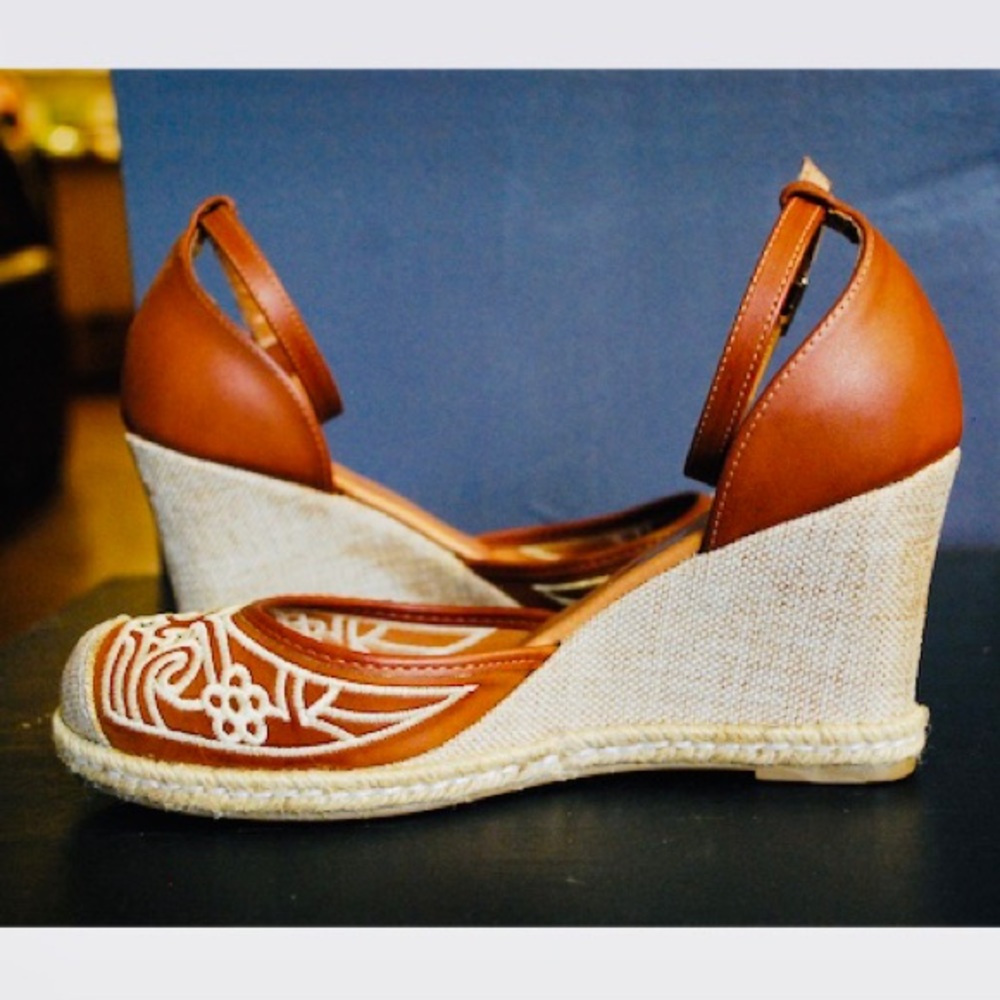 Woman's Ankle Strap- Wedge Shoes